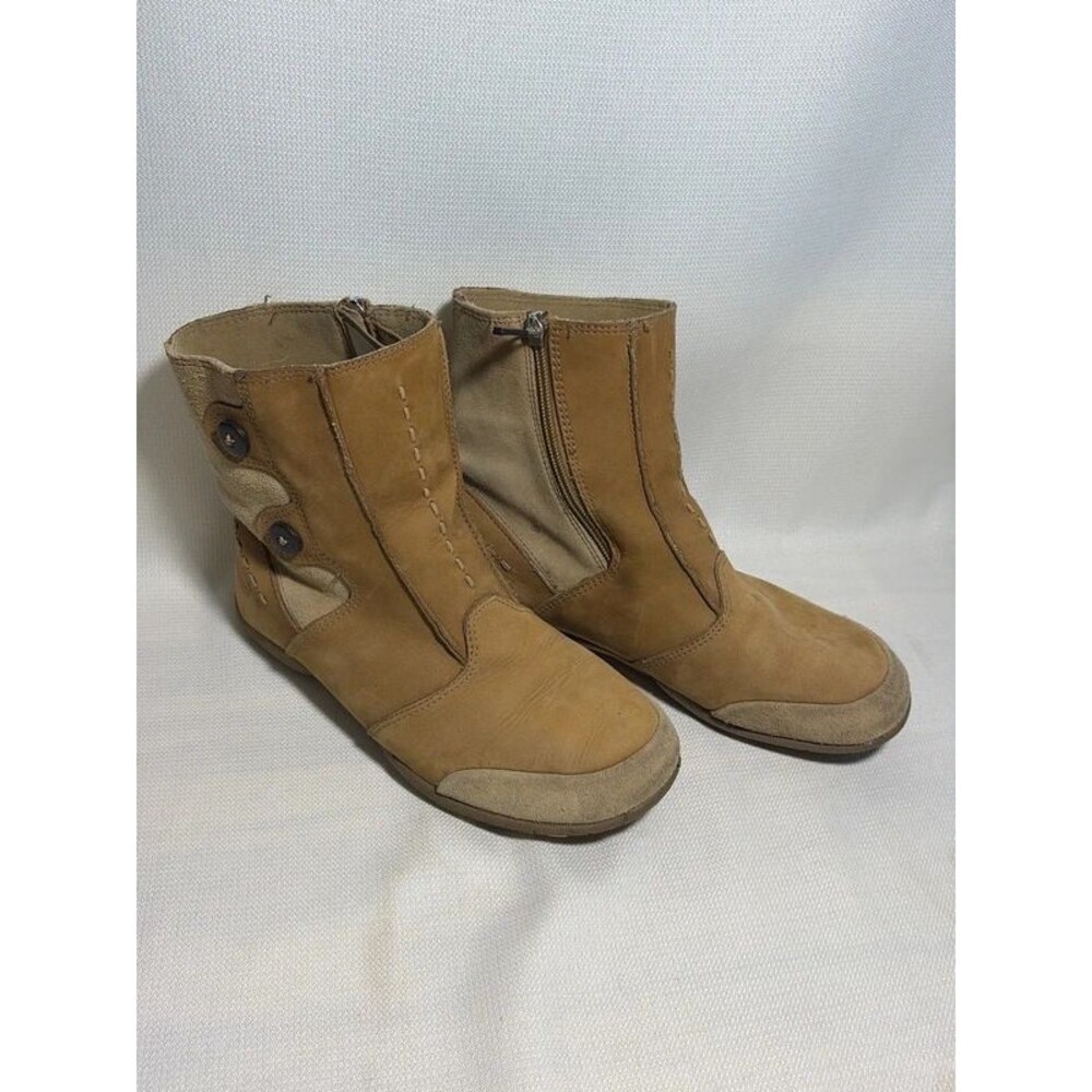 Hi-Tec V-Lite Hatha Quick Zip Tan Leather Ankle Boots